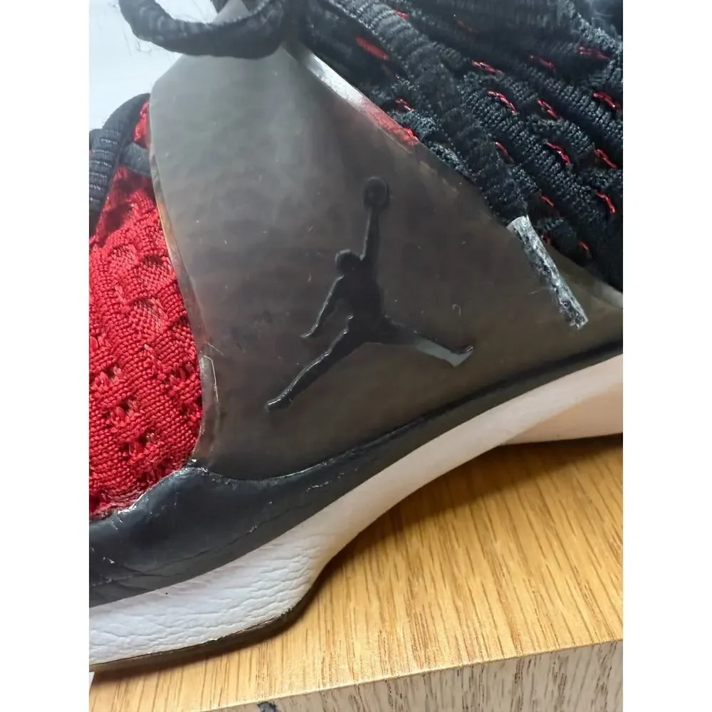 Jordan Trainer Prime Red Black Knit Training Sneakers Athletic Performance Sz 9
